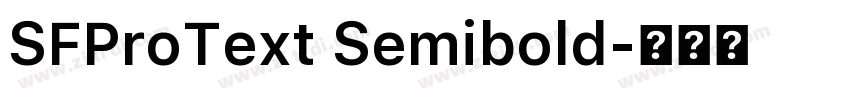 SFProText Semibold字体转换